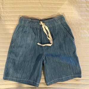 Hanna Andersson Blue Jean Shorts with Drawstring Waist